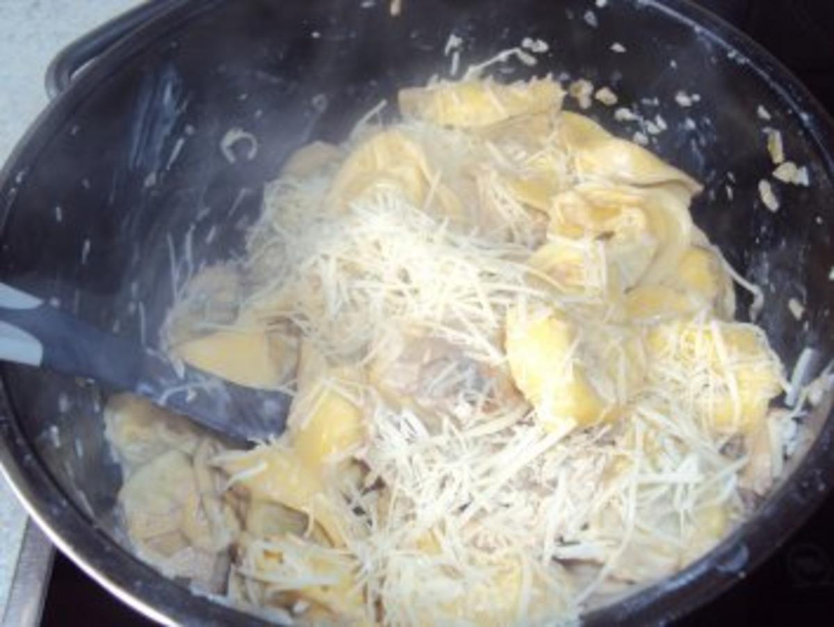 Champignon-Käse Tortellini - Rezept