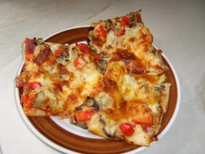 Rezept: eine schnelle Pizza für die Kids eine schnelle Pizza für die Kids - Rezept
