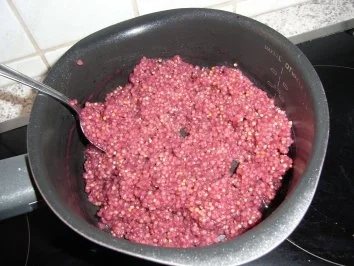 Kirschen - Hirseauflauf - Rezept