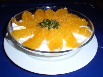 Bananen-Orangen-Quark-Dessert - Rezept