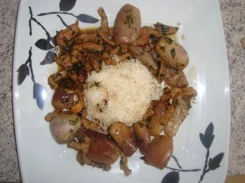 Fleischgerichte: Schnitzelstreifen mit Weißwein-Schalotten - Rezept