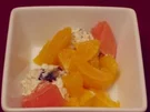 Rezept: Orangensalat mit Datteln und Käsenockerl Orangensalat mit Datteln und Käsenockerl - Rezept