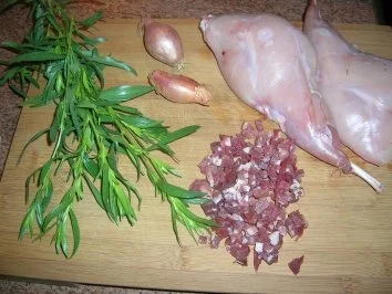 Rezept: Kaninchenkeulen in Estragonsauce mit Steinpilz-Timbale Bild Nr. 4 Kaninchenkeulen in Estragonsauce mit Steinpilz-Timbale - Rezept - Bild Nr. 4