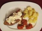 Gefüllte Auberginen mit Rinderhack und Kartoffeln - Rezept