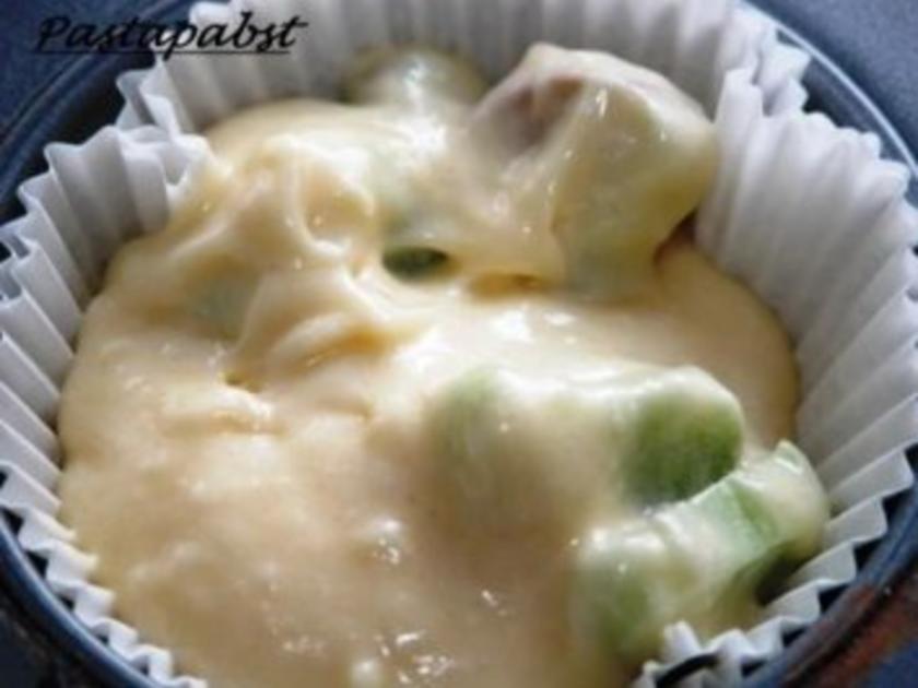 Rhabarbermuffins mit Mehl und Backpulver - Rezept mit Bild - kochbar.de