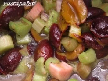 Rhabarber-Pflaumen-Grütze - Rezept - Bild Nr. 2