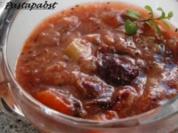 Rezept: Rhabarber-Pflaumen-Grütze Rhabarber-Pflaumen-Grütze - Rezept