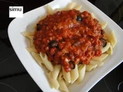 Penne flambiert mit Cognac - Rezept