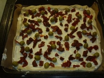 Rezept: Pizza formaggio caprino Bild Nr. 3 Pizza formaggio caprino - Rezept - Bild Nr. 3