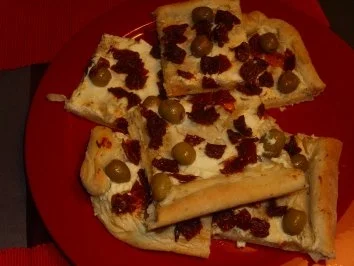 Rezept: Pizza formaggio caprino Bild Nr. 4 Pizza formaggio caprino - Rezept - Bild Nr. 4