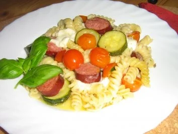 Rezept: Cabanossi-Zucchini-Girandole Cabanossi-Zucchini-Girandole - Rezept