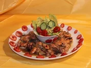 Salatinsel in See aus Meeresfrüchten - Rezept