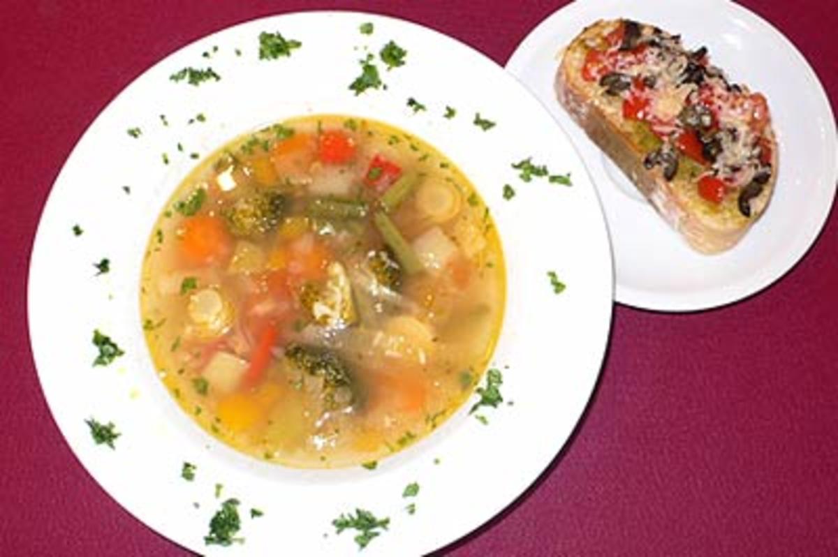 Bilder für Bruschetta und Minestrone - Rezept