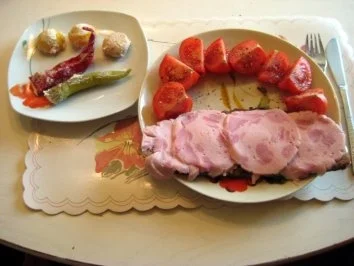 Rezept: Brot mit Bierschinken Brot mit Bierschinken - Rezept