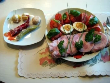 Rezept: Brot mit Bierschinken Bild Nr. 2 Brot mit Bierschinken - Rezept - Bild Nr. 2