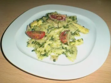 Nudelsalat mit Würzspinat - Rezept - Bild Nr. 2