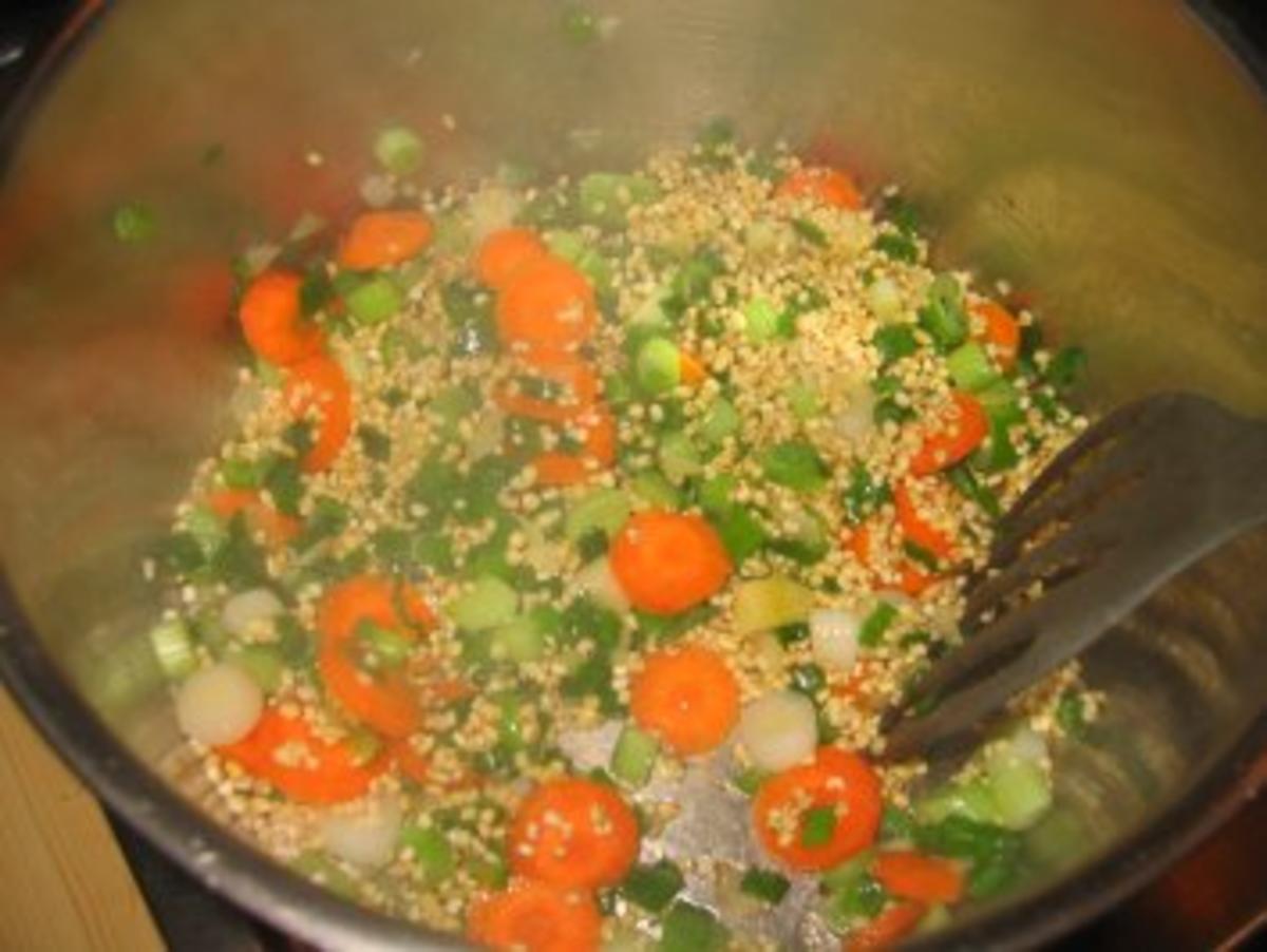 Suppe: Frühlingszwiebel - Graupensüppchen - Rezept - Bild Nr. 2