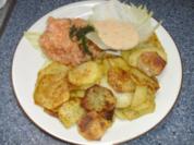 Lachstatar mit Röstkartoffeln und Dillsauce - Rezept