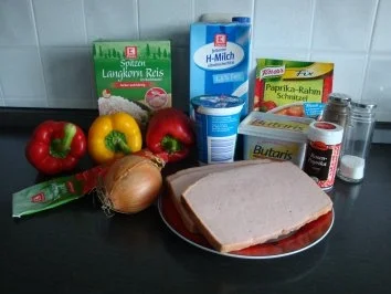 Paprika-Zwiebel-Gemüse mit Leberkäsestreifen - Rezept - Bild Nr. 2