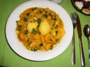 Seelachs-Curry - Rezept