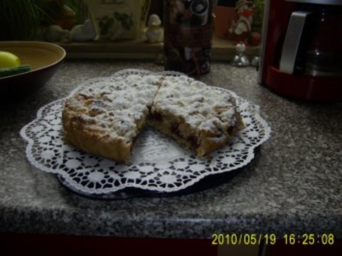 Krümeltorte mit Kirschen - schnell &amp; einfach - 436 kcal/100g