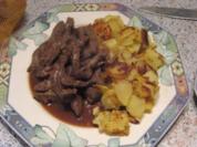 Hauptgericht -  Besoffene Leber - Rezept