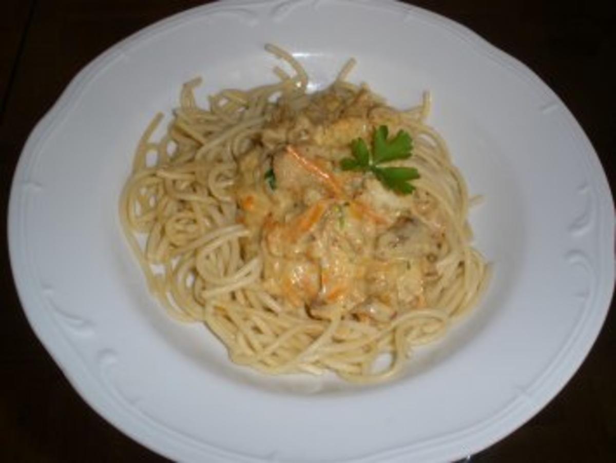 Pasta - Spagetti mit Hühnchenragout - Rezept - Bild Nr. 3