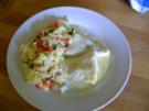 Viktoriabarsch in Sahne-Weiswein-Sauce - Rezept