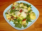 Kartoffelsalat mit grünen Bohnen und Speck - Rezept