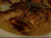 Kaninchen in Senfsoße mit kleinen Kartoffeln - Rezept