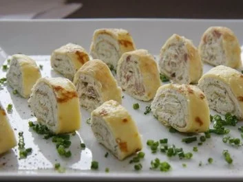 Pfannkuchenröllchen - Rezept