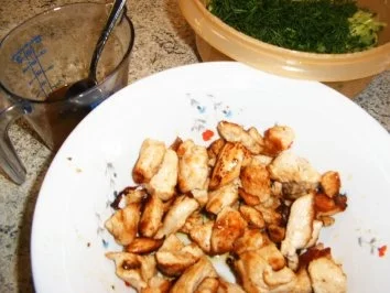 Hähnchensalat mit grüner Gurke - Rezept - Bild Nr. 5