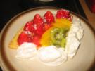 Backwaren: Kokos- Biskuit-Obstboden - Rezept