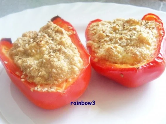 Rezept: Kochen: Gefülle Paprika mit Schafskäse ... Kochen: Gefülle Paprika mit Schafskäse ... - Rezept