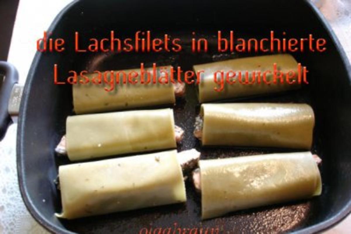 Kräuterlachs im Lasagneblatt - Rezept - Bild Nr. 3
