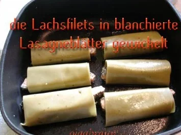 Kräuterlachs im Lasagneblatt - Rezept - Bild Nr. 3