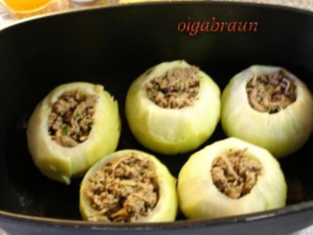 Gefüllte Kohlrabi - einfach - 45 kcal/100g