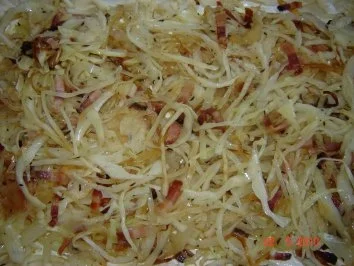 Pikante Kuchen : Kraut-Speck-Flammkuchen - Rezept - Bild Nr. 3