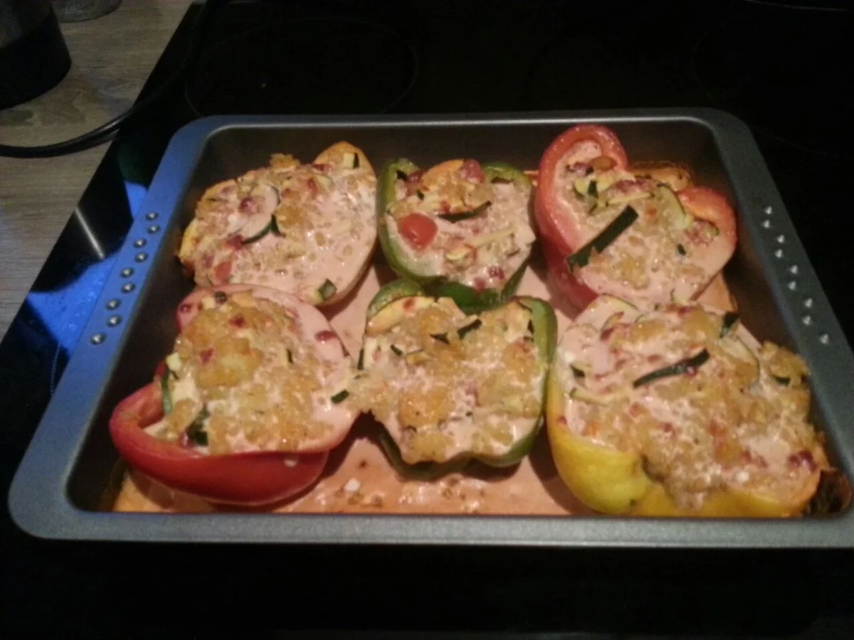 Gefüllte Paprika mit Perlgraupen - Rezept - Bild Nr. 6