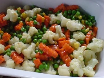 Hähnchenbrustfilets mit Kräuterkruste auf Buttergemüse - Rezept - Bild Nr. 6