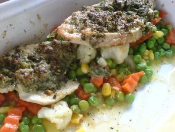 Hähnchenbrustfilets mit Kräuterkruste auf Buttergemüse - Rezept - Bild Nr. 12