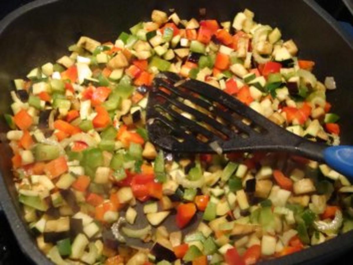 Reis mit buntem Gemüse und Hähnchenbrust - Rezept - Bild Nr. 4