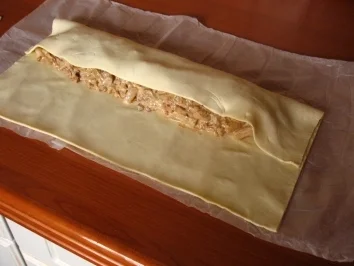 herzhafter Blätterteigstrudel oder Hörnchen - Rezept