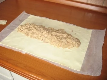 herzhafter Blätterteigstrudel oder Hörnchen - Rezept