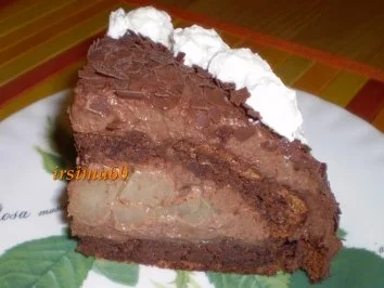 Rezept: Mini Kuppeltorte mit Schokosahne und Birnen Bild Nr. 2 Mini Kuppeltorte mit Schokosahne und Birnen - Rezept - Bild Nr. 2