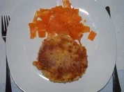 Sellerieschnitzel mit Möhrentagliatelle - Rezept