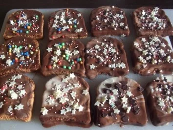 Rezept: Meine schnellen Schokozwiebäcke Meine schnellen Schokozwiebäcke - Rezept