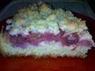 Himbeer-Rhabarber Rührkuchen mit Streusel - Rezept