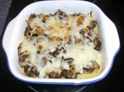 überbackene Champignonpolenta - Rezept