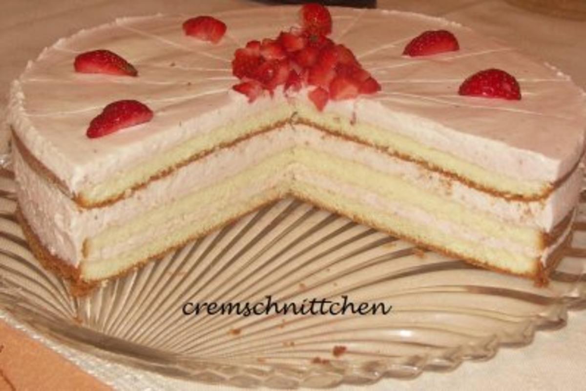 Bilder für Erdbeer - Sahne - Torte - Rezept